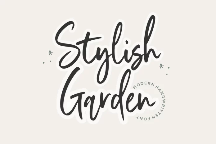 Stylist Garden - Handwritten Font