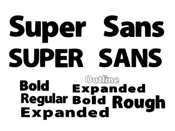Super Sans Font
