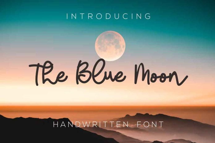 The Blue Moon Font