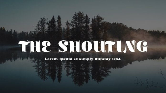 The Shouting Font