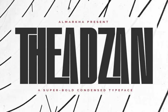Theadzan - Super Bold Condensed Font