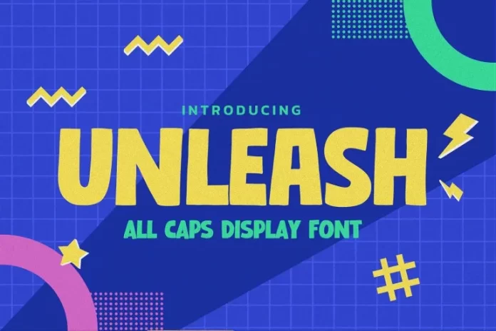 UNLEASH - All Caps Display Font