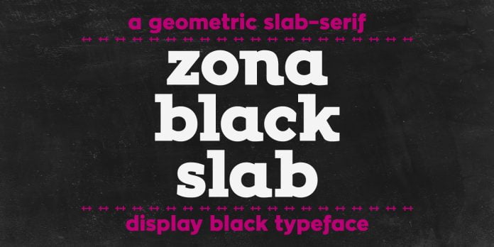 Zona Black Slab Font