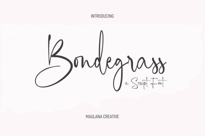 Bondegrass Script Font