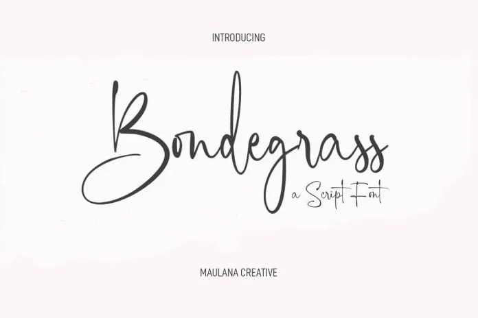 Bondegrass Script Font