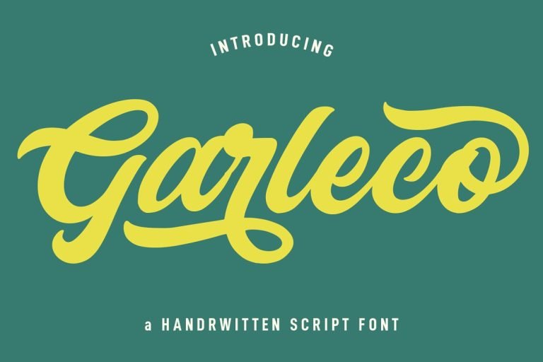 Garleco - Retro Script Font