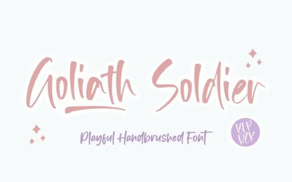 Goliath Soldier - Handbrushed Font
