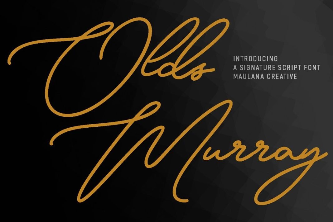 Olds Murray - Signature Script Font