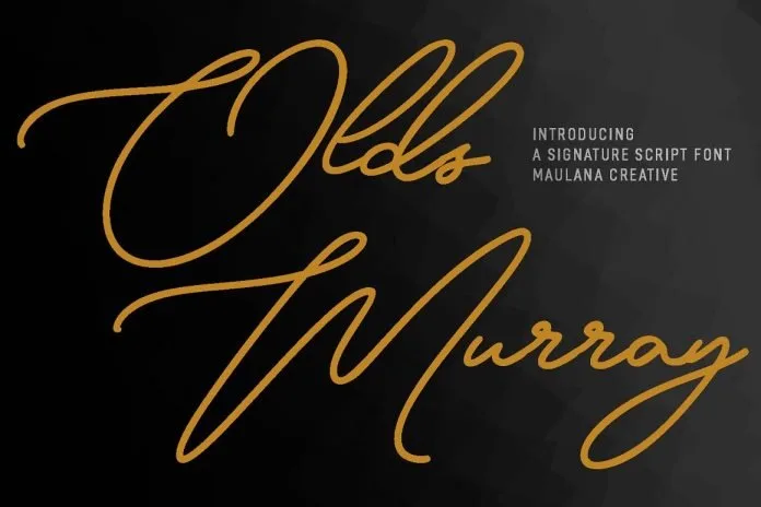 Olds Murray - Signature Script Font