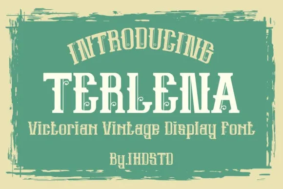 Terlena Victorian Vintage Display Font