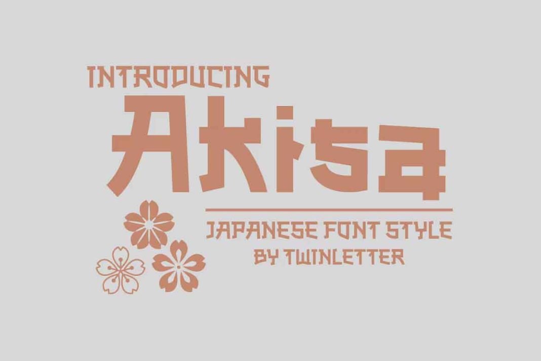Akisa Faux Japanese Font