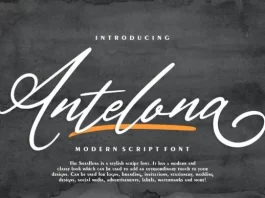 Antelona Script Font