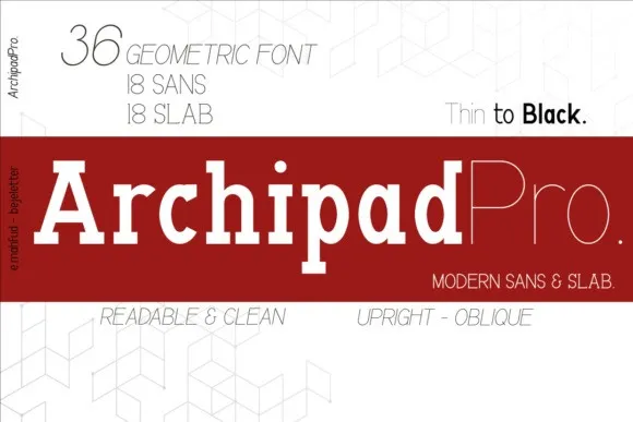 Archipad Pro Font