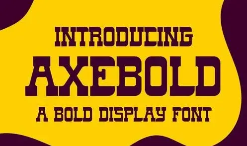 Axebold a Bold Display Font