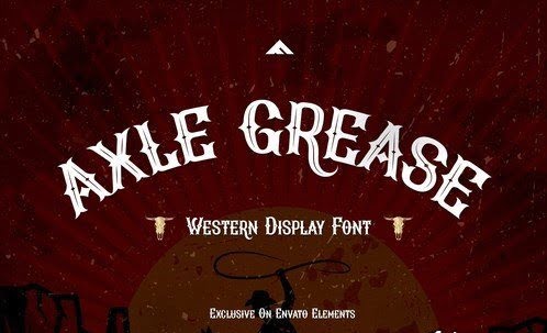 Axle Grease - Western Display Font