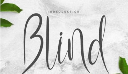 Blind Font