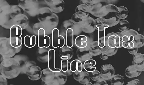 Bubble Tax Line Font