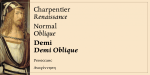Charpentier Renaissance Pro Font