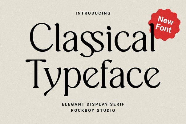 Classical Typeface Font