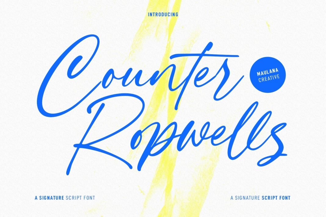Counter Ropwells Script Font