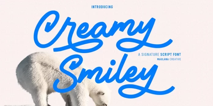 Creamy Smiley Script Font