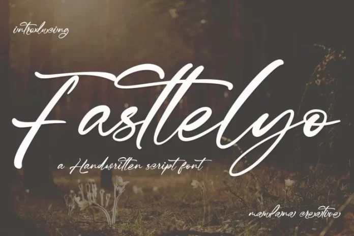 Fasttelyo - Handwritten Script Font