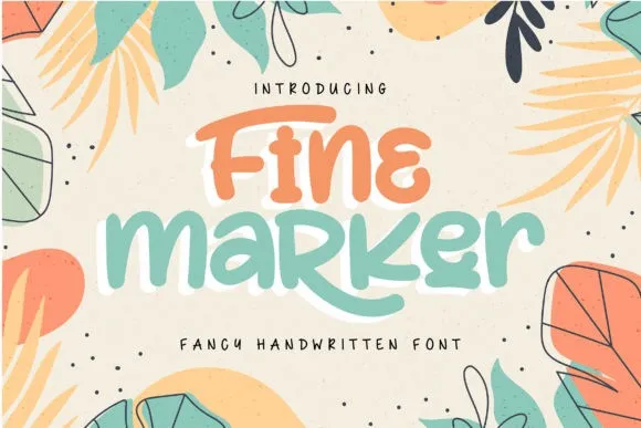 Fine Marker Font