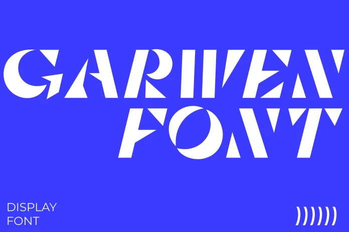 Garwen - Sharp Stencil Display Font