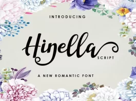 Hinella Script - New Romantic Font