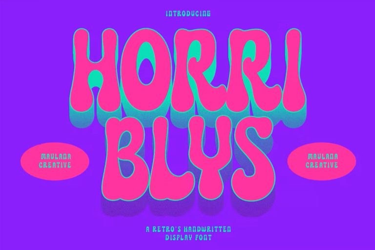 Horriblys-Decorative Font