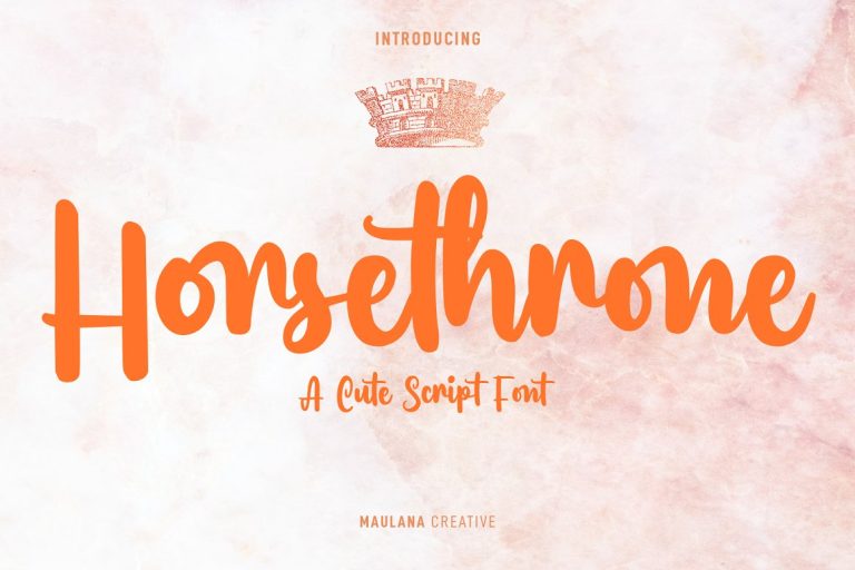 Horsethrone - Handwritten Script Font