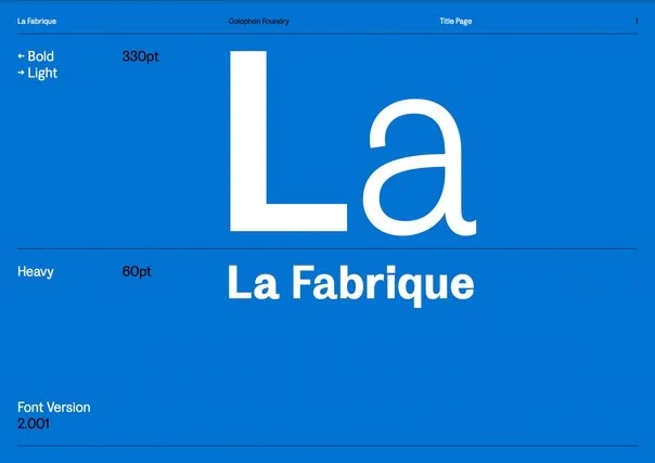 La Fabrique Font