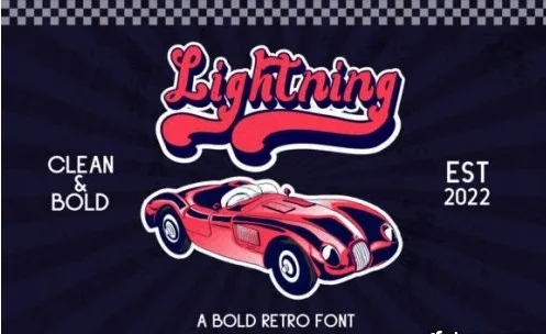 Lightning - A Bold Retro Font