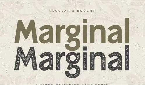 Marginal - Unique Humanist Sans Serif Font