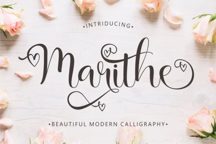 Marithe - Beautiful Modern Calligraphy