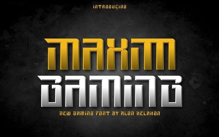 Maxim Gaming Font