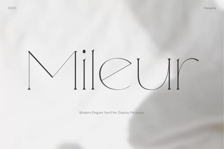 Mileur - Modern Elegant Serif Font
