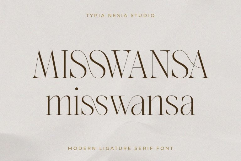 Misswansa - Modern Ligature Serif Font