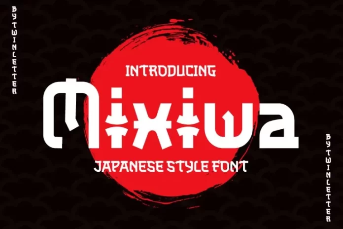 Mixiwa Faux Japanese Font