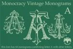 Monocracy Vintage Monograms Font