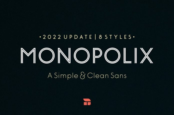 Monopolix - A Simple & Clean Sans Font