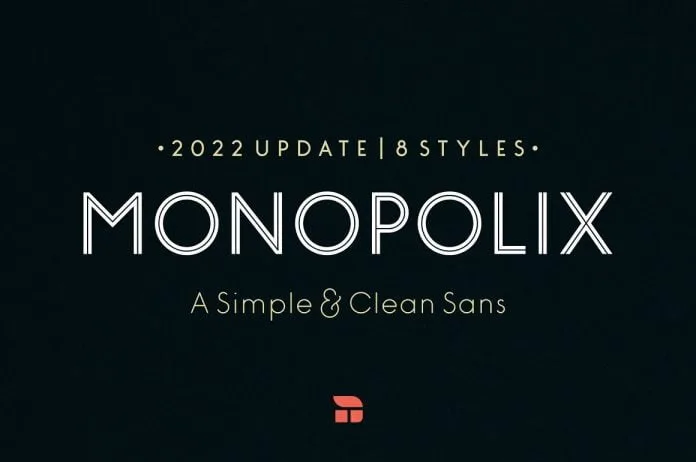 Monopolix - A Simple & Clean Sans Font
