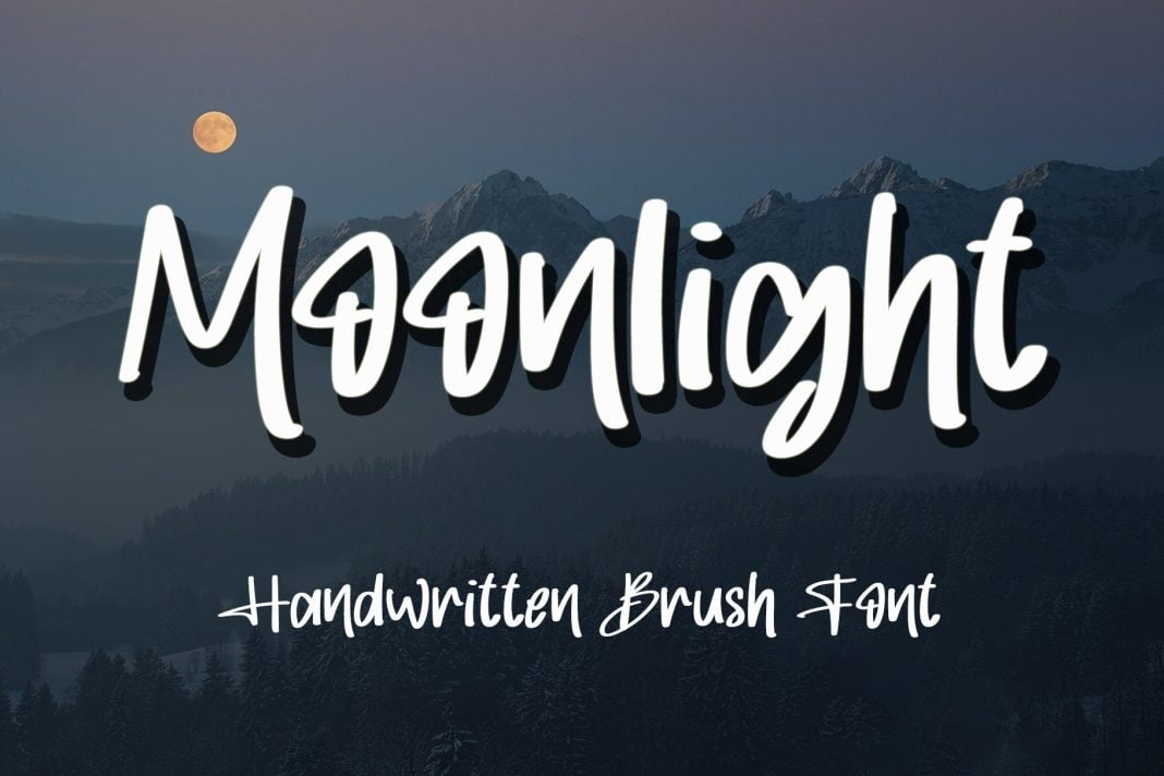 Moonlight - Handwritten Brush Font
