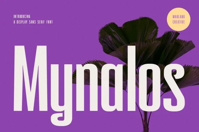 Mynalos Display Font