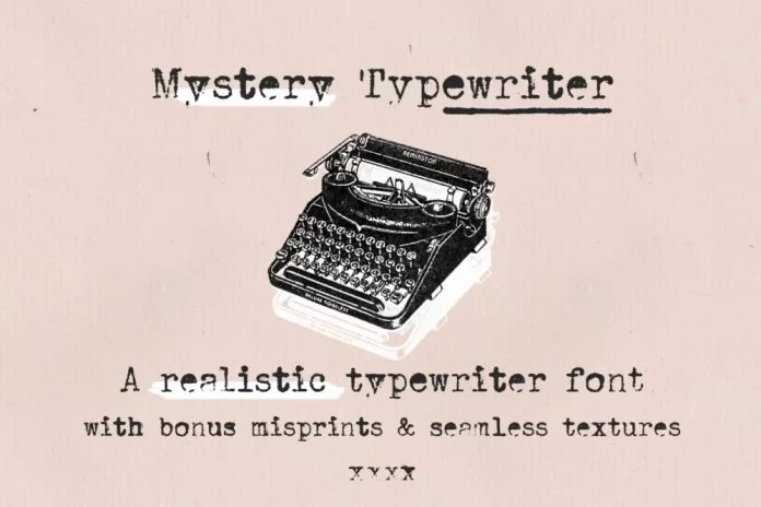 Mystery Typewriter Font