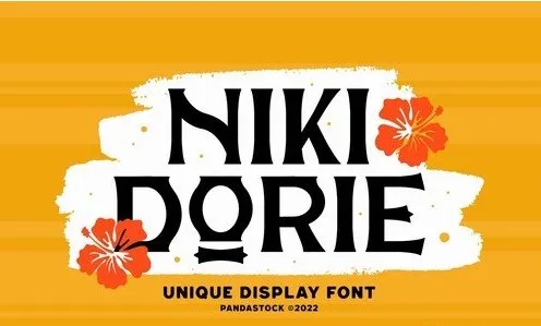 Niki Dorie - Unique Display Font