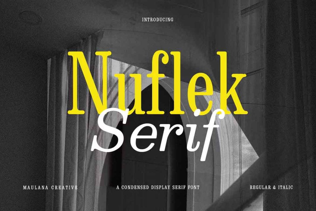 Nuflek Display Serif Font