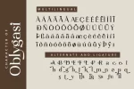 Oblygasi Font