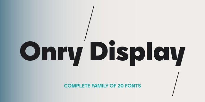 Onry Display Font