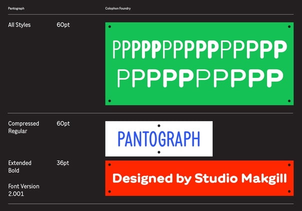 Pantograph Pro Font